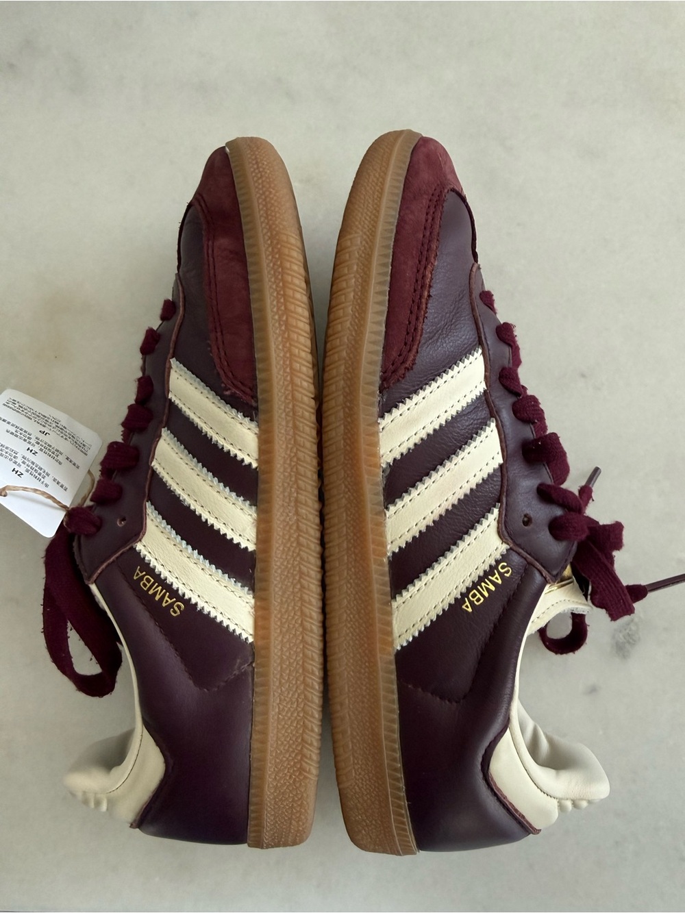Adidas Samba OG – Burgundy & Cream – Women’s Size 7